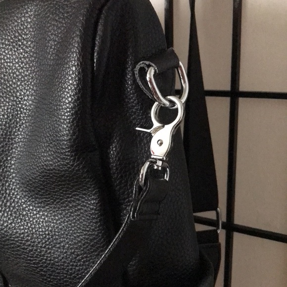 Excellent Used Condition Black leather backpack. Adjustable straps. - Picture 2 of 6